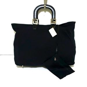 Brand New Fendi Neoprene and Leather Large Twins Tote